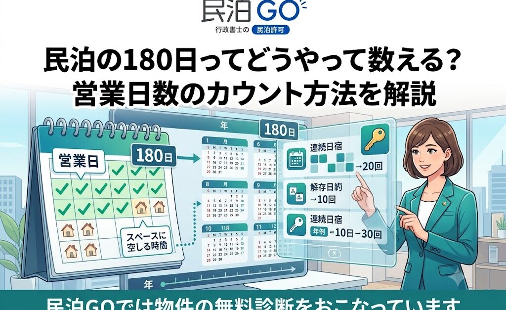 民泊の180日ってどうやって数える？営業日数のカウント方法を解説