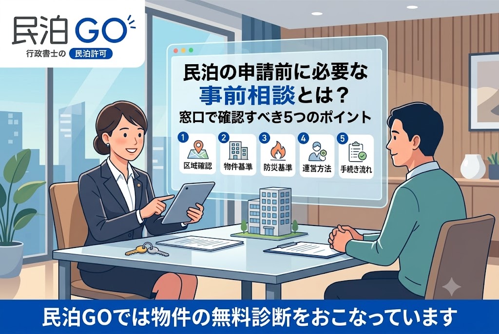 民泊の申請前に必要な事前相談とは？窓口で確認すべき5つのポイント
