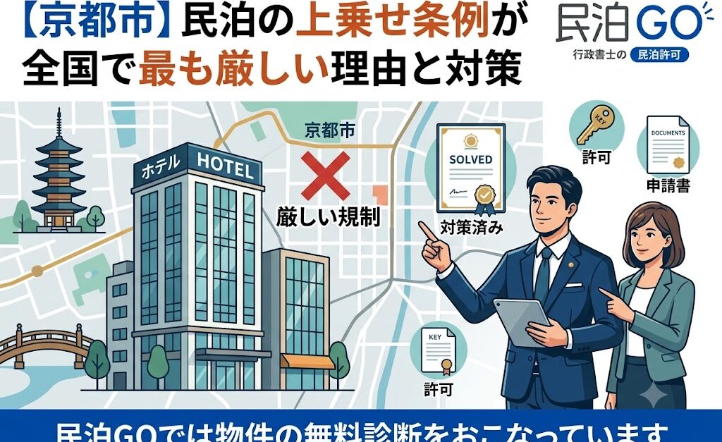 【京都市】民泊の上乗せ条例が全国で最も厳しい理由と対策