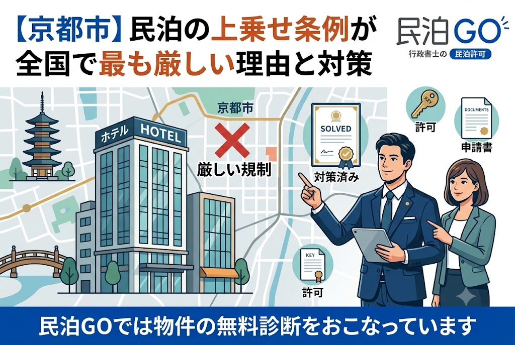 【京都市】民泊の上乗せ条例が全国で最も厳しい理由と対策