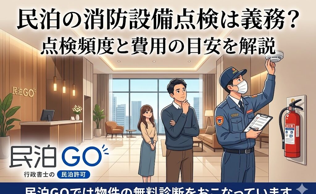 民泊の消防設備点検は義務？点検頻度と費用の目安を解説