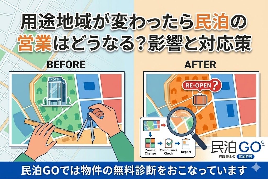 用途地域が変わったら民泊の営業はどうなる？影響と対応策