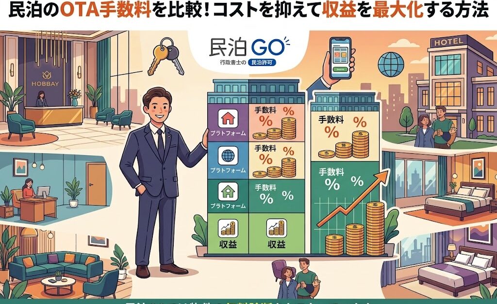 民泊のOTA手数料を比較！コストを抑えて収益を最大化する方法