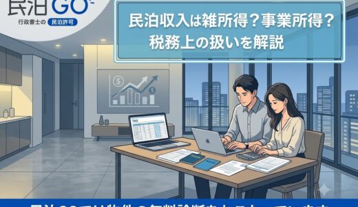 民泊収入は雑所得？事業所得？税務上の扱いを解説