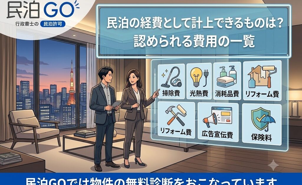 民泊の経費として計上できるものは？認められる費用の一覧