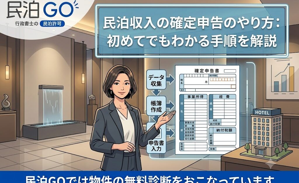 民泊収入の確定申告のやり方：初めてでもわかる手順を解説