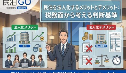 民泊を法人化するメリットとデメリット：税務面から考える判断基準