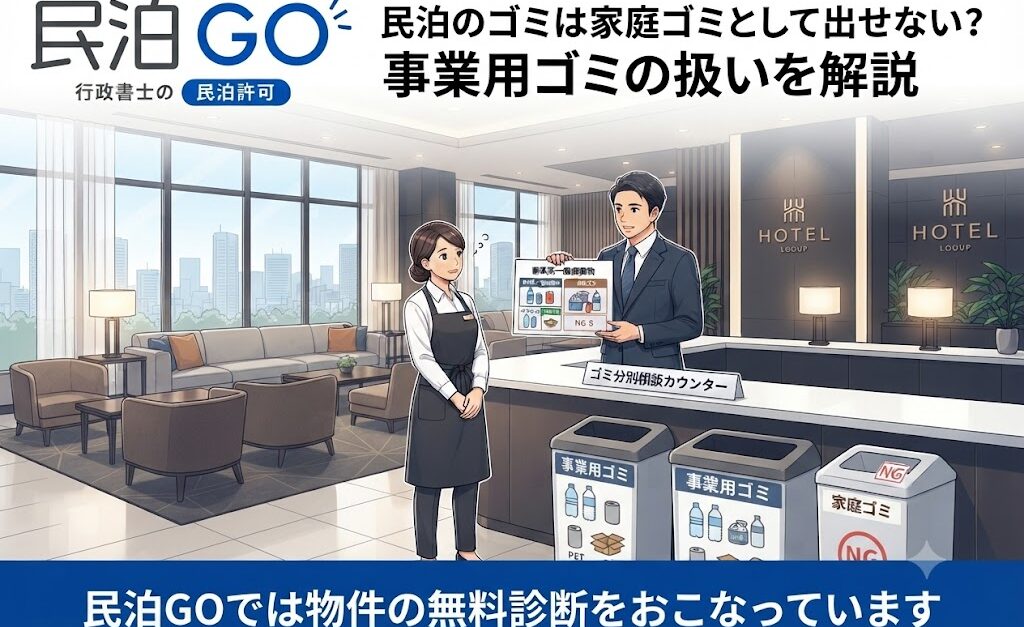民泊のゴミは家庭ゴミとして出せない？事業用ゴミの扱いを解説