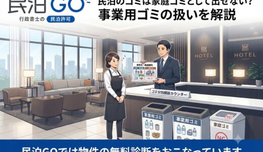 民泊のゴミは家庭ゴミとして出せない？事業用ゴミの扱いを解説