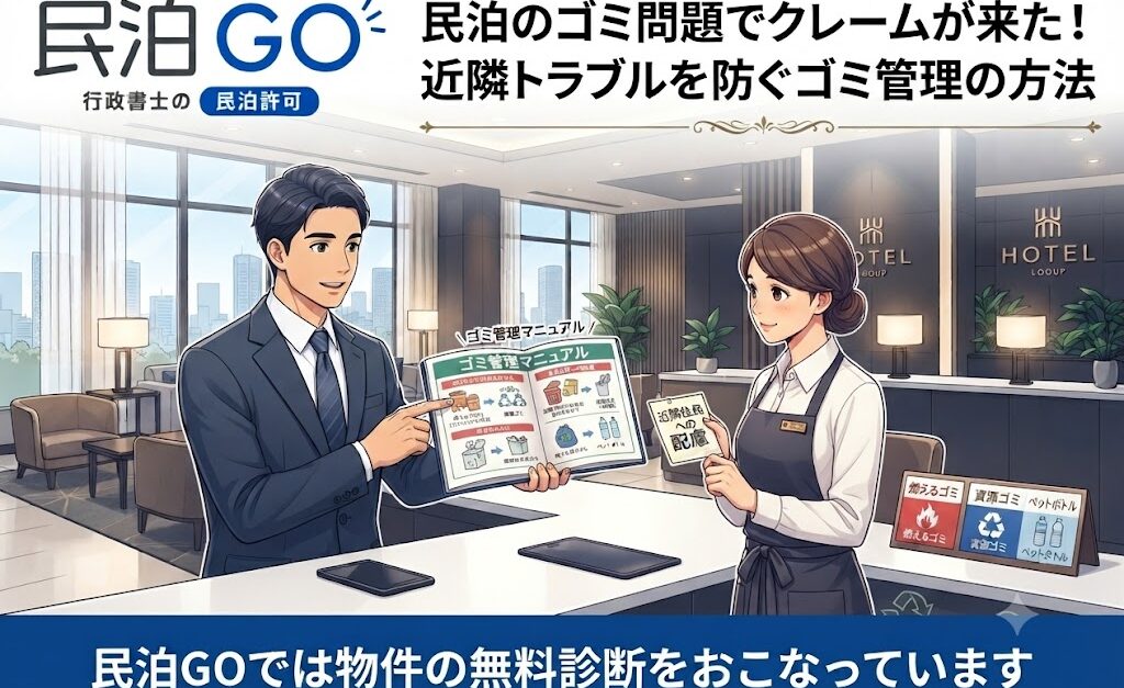 民泊のゴミ問題でクレームが来た！近隣トラブルを防ぐゴミ管理の方法