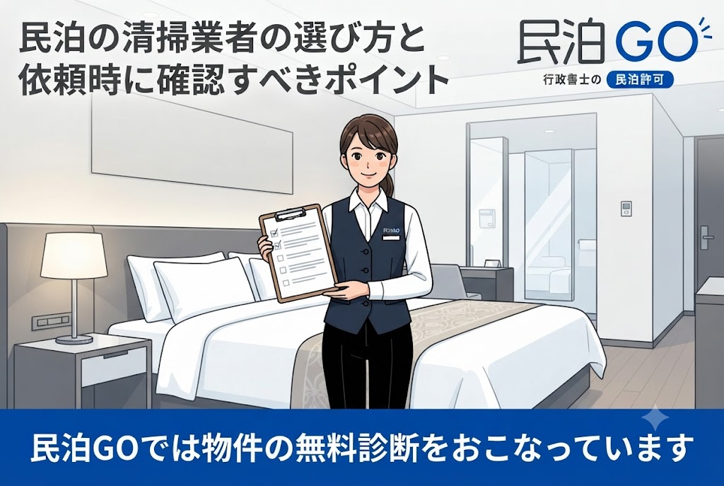 民泊の清掃業者の選び方と依頼時に確認すべきポイント