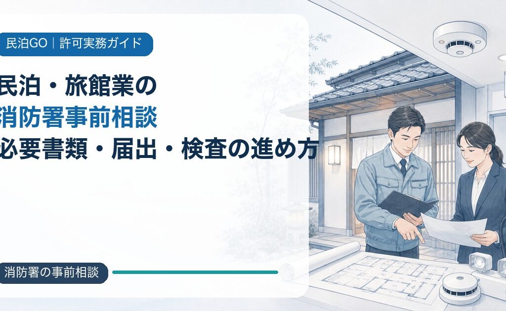 民泊・旅館業の消防署事前相談｜必要書類・届出・検査の進め方