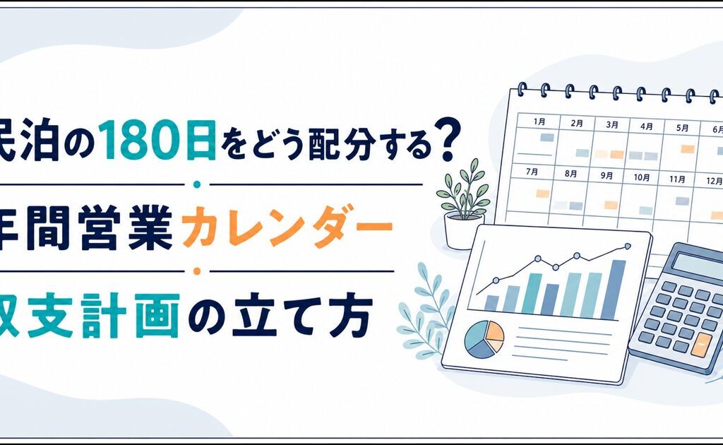 民泊の180日をどう配分する？年間営業カレンダーと収支計画の立て方