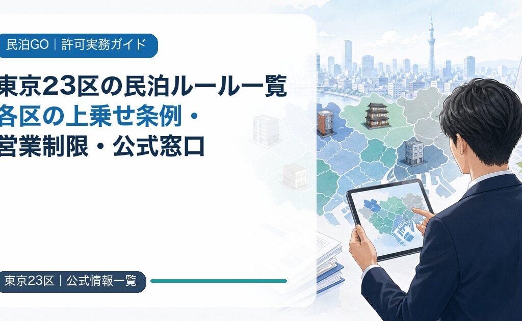 東京23区の民泊ルール一覧｜各区の上乗せ条例・営業制限・公式窓口