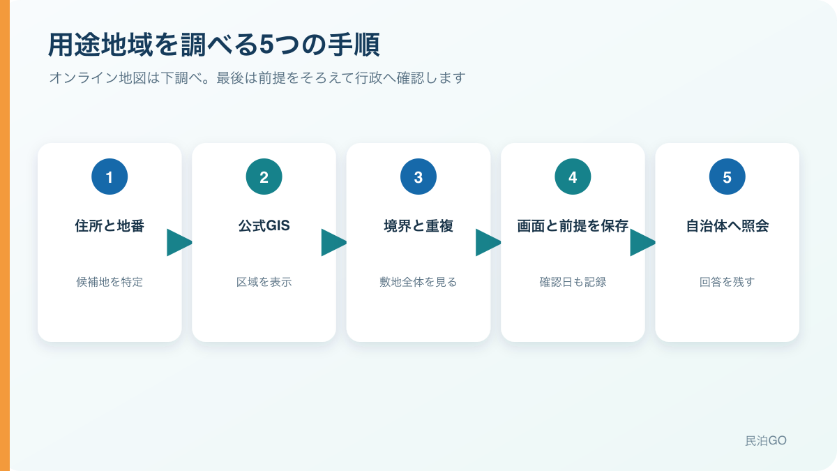 オンライン確認は行政照会の準備として使い、回答まで記録します。
