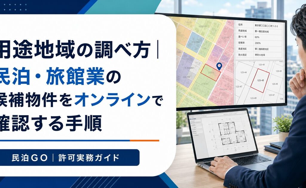 用途地域の調べ方｜民泊・旅館業の候補物件をオンラインで確認する手順