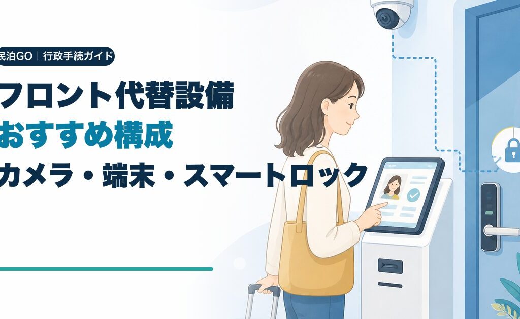 民泊・旅館業のフロント代替設備おすすめ構成｜カメラ・端末・スマートロックの選び方