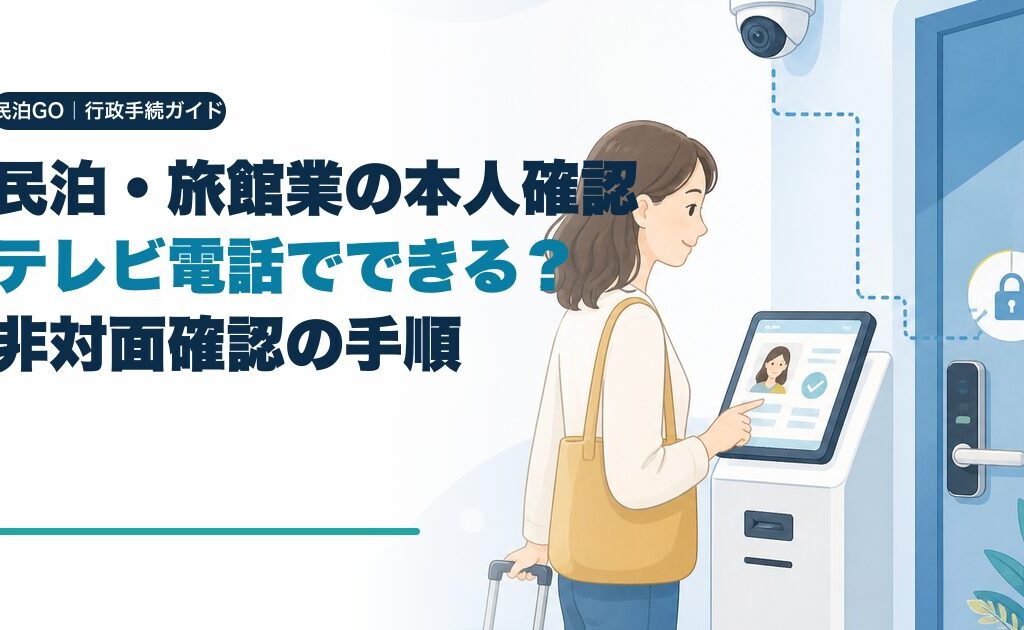 民泊・旅館業の本人確認はテレビ電話でできる？非対面確認の手順