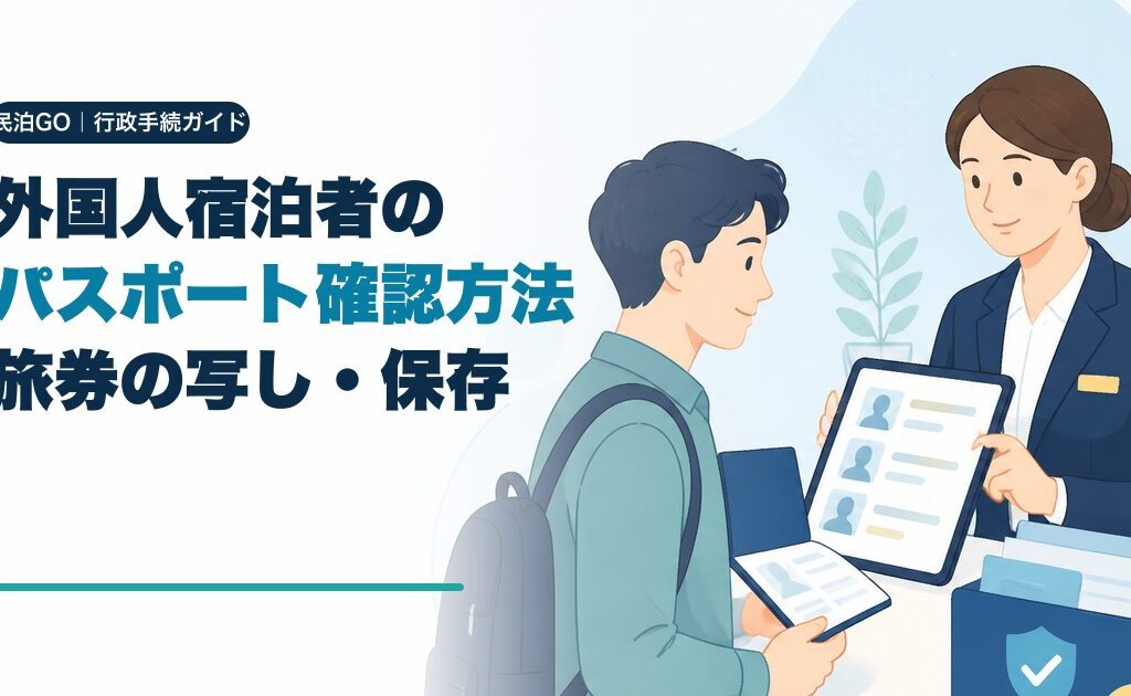 外国人宿泊者のパスポート確認方法｜旅券の写し・保存・拒否時対応