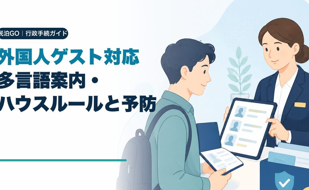 民泊の外国人ゲスト対応｜多言語案内・ハウスルール・トラブル予防