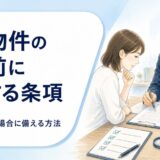 民泊物件の契約前に許可が取れない場合へ備える条項を確認する