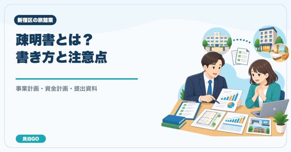 新宿区の旅館業で必要な疎明書の書き方と注意点